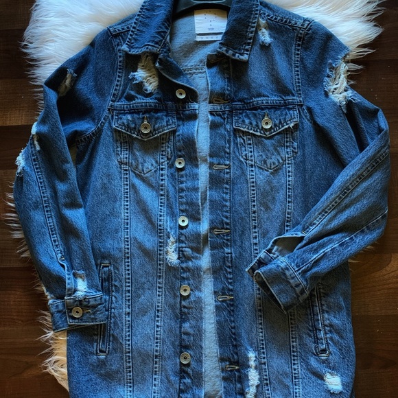 anti blue denim jacket